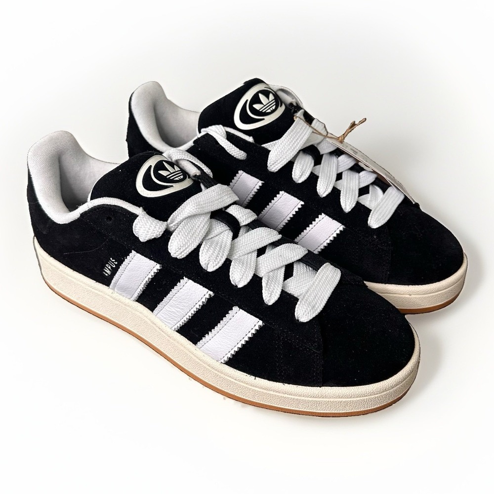 Adidas Campus 00s Skateboarding Shoes 10 Black White Gum HQ8708 Retro Skater New